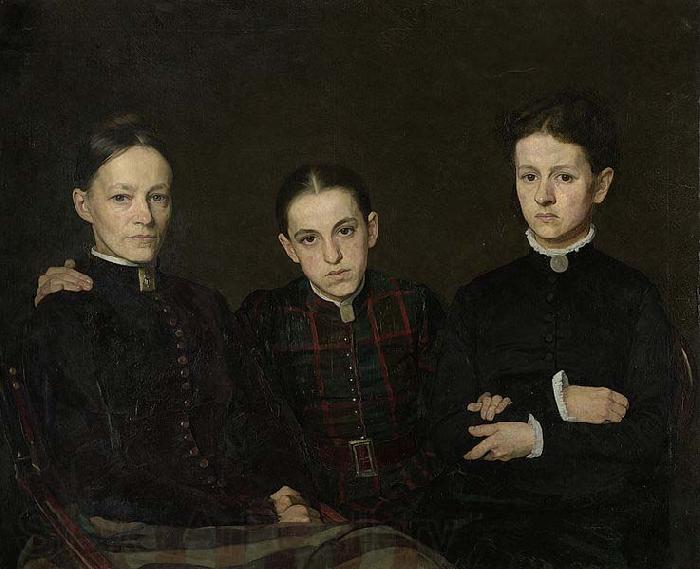 Jan Veth Cornelia, Clara en Johanna Veth, the three Sisters of the Artist Spain oil painting art